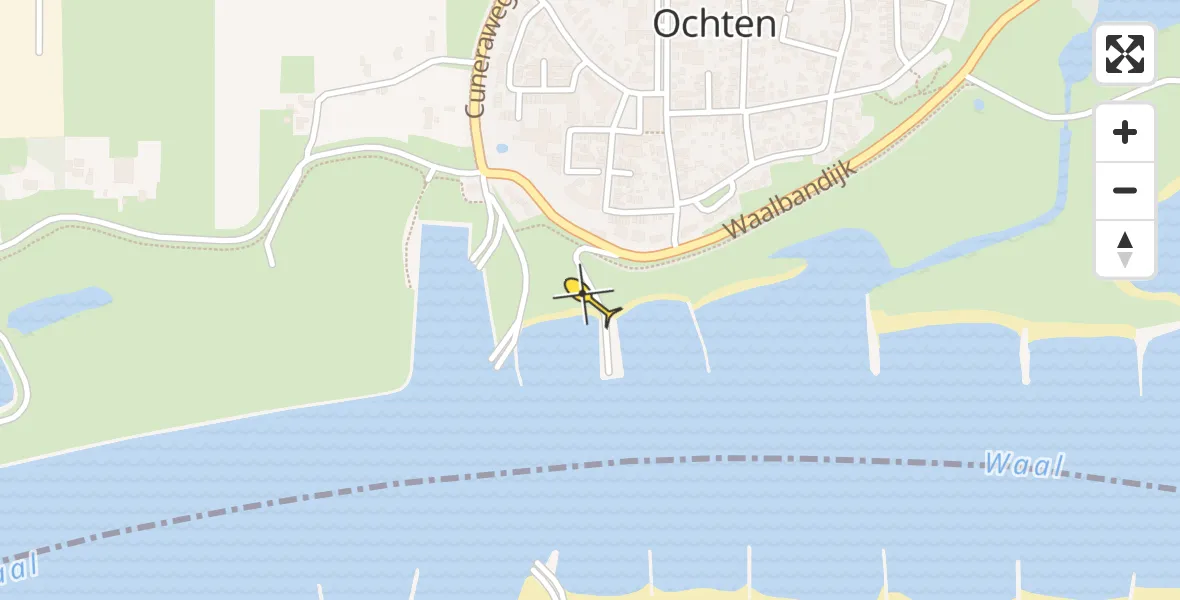 Routekaart van de vlucht: Lifeliner 3 naar Ochten