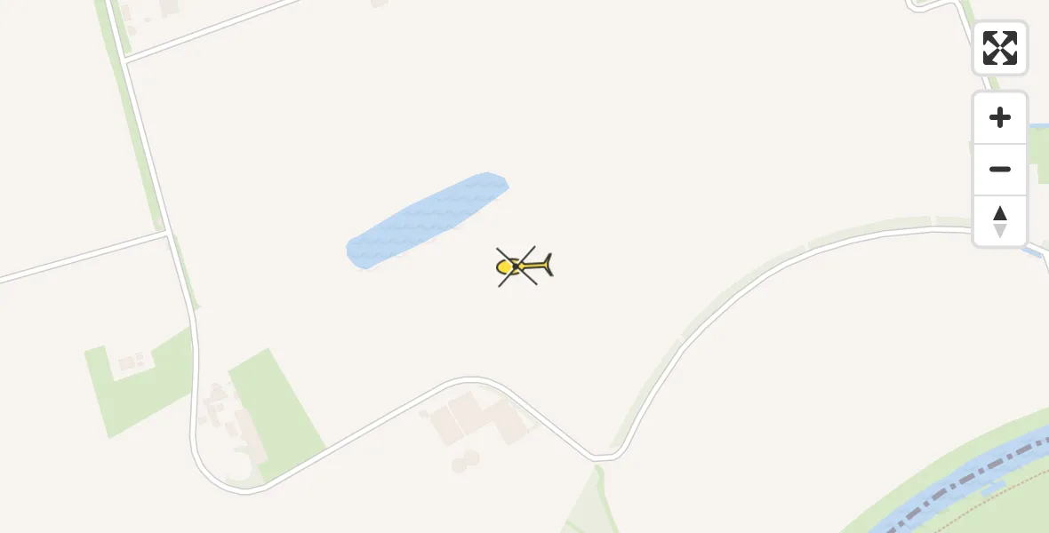 Routekaart van de vlucht: Politiehelikopter naar Langeweg