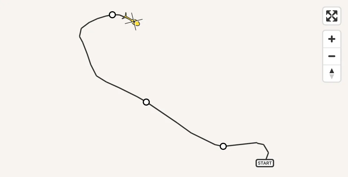 Routekaart van de vlucht: Traumaheli naar Sankt Augustin