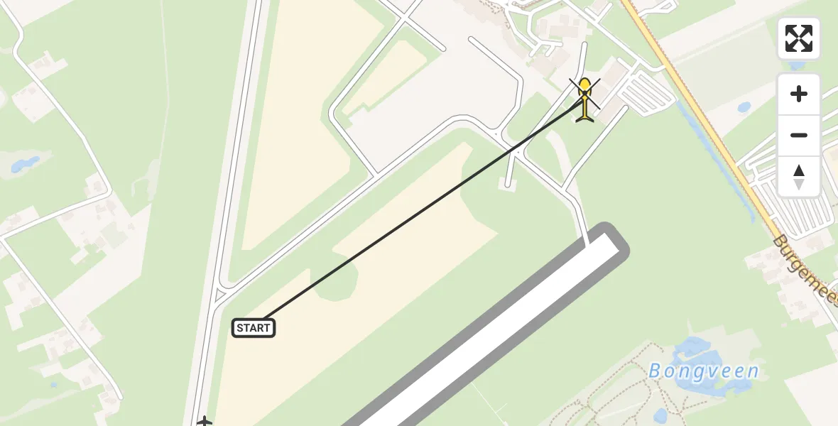 Routekaart van de vlucht: Lifeliner 4 naar Groningen Airport Eelde, Machlaan