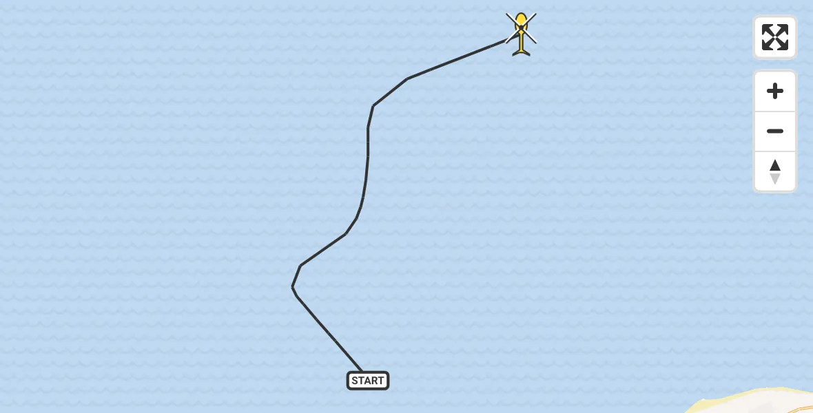 Routekaart van de vlucht: Politieheli naar 