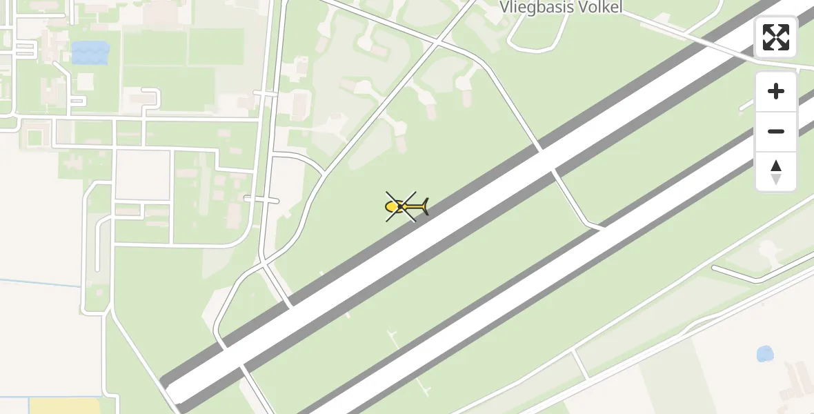 Routekaart van de vlucht: Lifeliner 3 naar Vliegbasis Volkel
