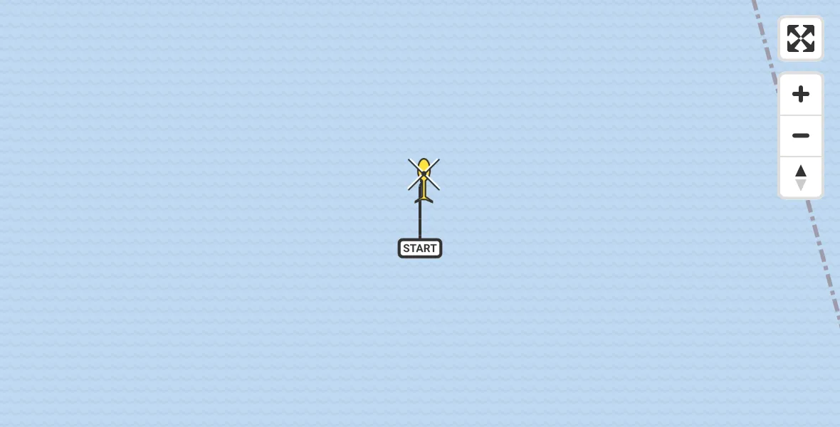 Routekaart van de vlucht: Kustwachthelikopter naar Lelystad