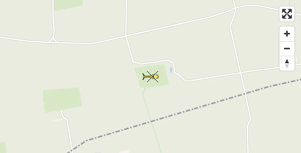 Routekaart van de vlucht: Politiehelikopter naar Vaassen