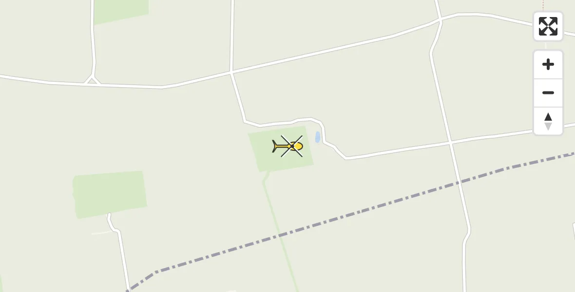 Routekaart van de vlucht: Politiehelikopter naar Vaassen