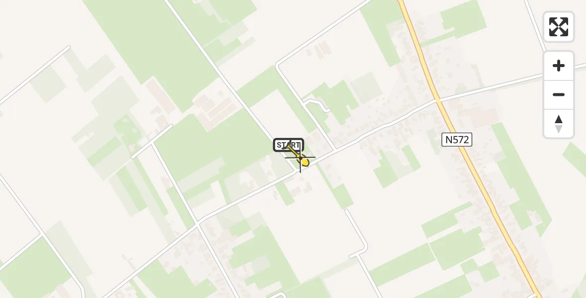 Routekaart van de vlucht: Lifeliner 3 naar Koningsbosch, Molenweg