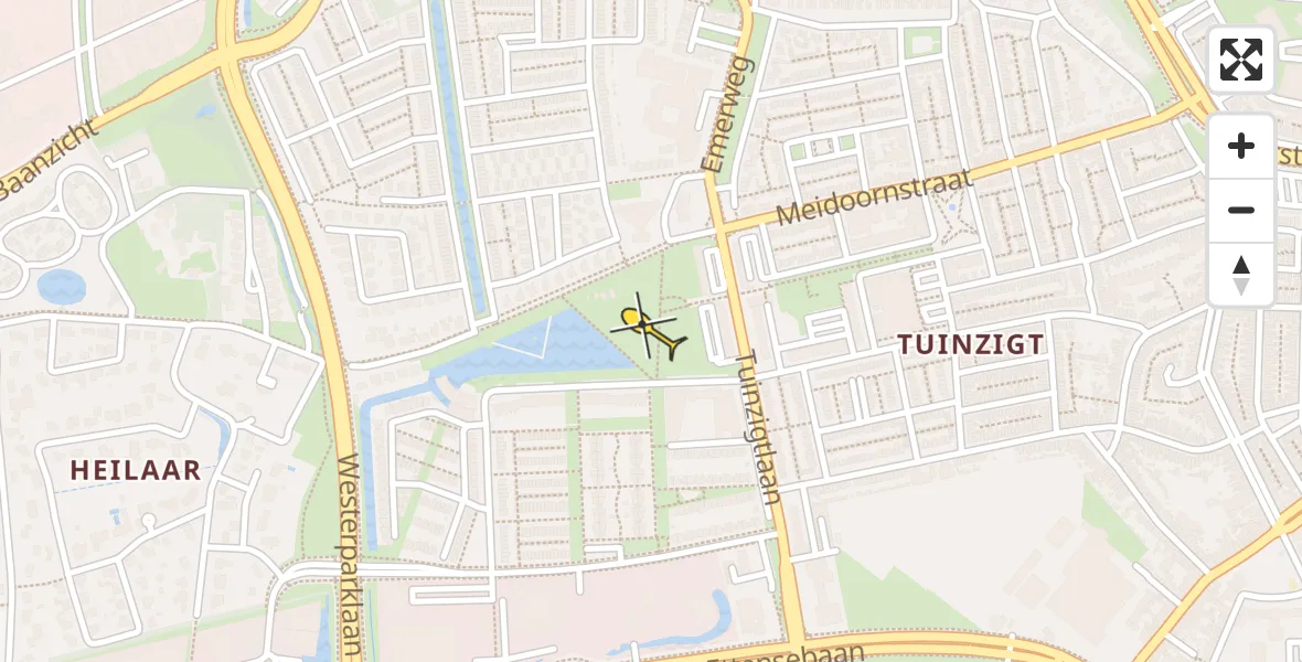 Routekaart van de vlucht: Lifeliner 1 naar Breda