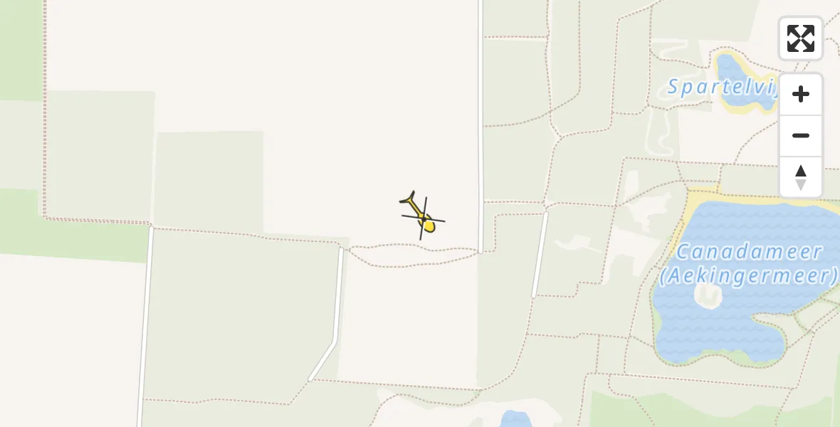 Routekaart van de vlucht: Ambulanceheli naar Elsloo