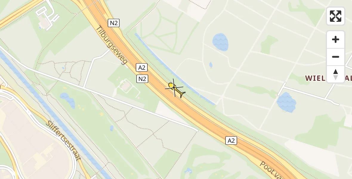 Routekaart van de vlucht: Lifeliner 3 naar Eindhoven