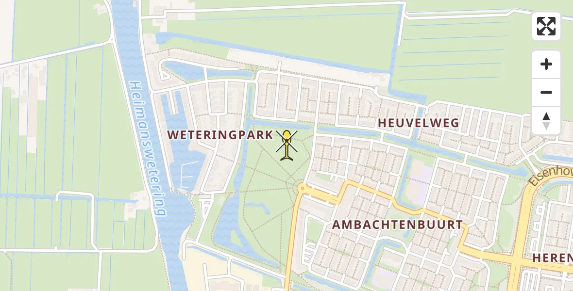 Routekaart van de vlucht: Lifeliner 2 naar Alphen aan den Rijn