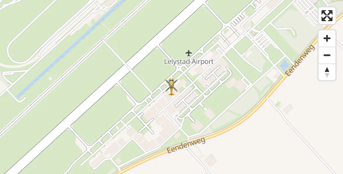 Vluchtroute Traumahelikopter Lelystad Airport - Lelystad Airport, 07 juli 2025, 09:15