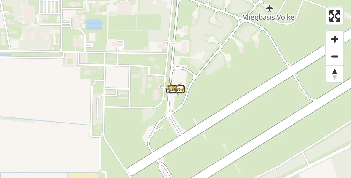Vluchtroute Traumahelikopter Vliegbasis Volkel - Vliegbasis Volkel, 07 juli 2025, 09:47