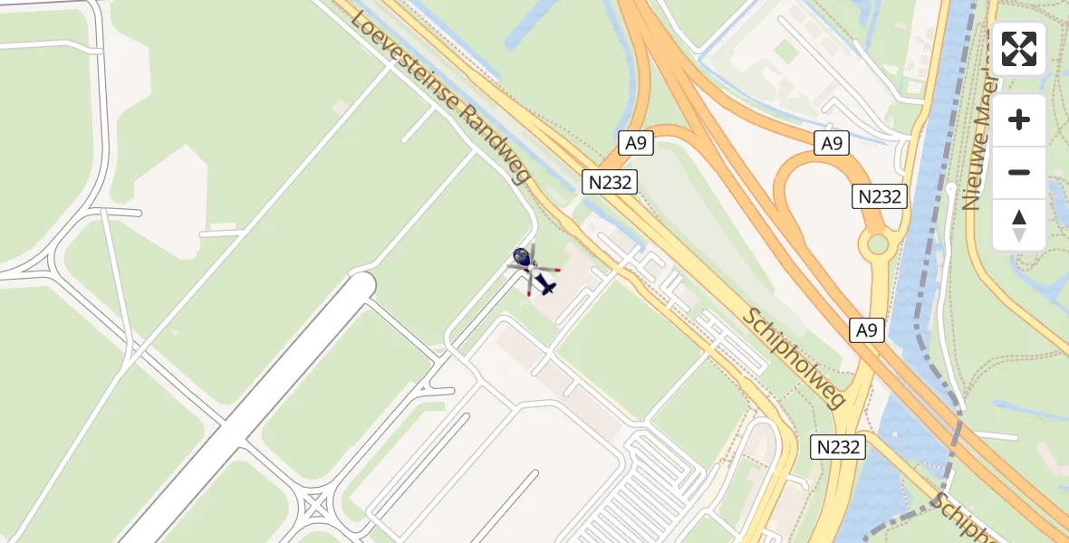 Vluchtroute Politiehelikopter Schiphol - Schiphol, 07 juli 2025, 09:54