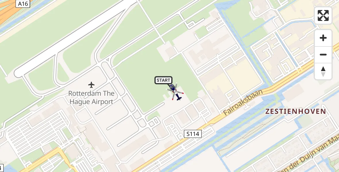 Vluchtroute Politiehelikopter Rotterdam The Hague Airport - Rotterdam The Hague Airport, 07 juli 2025, 20:18