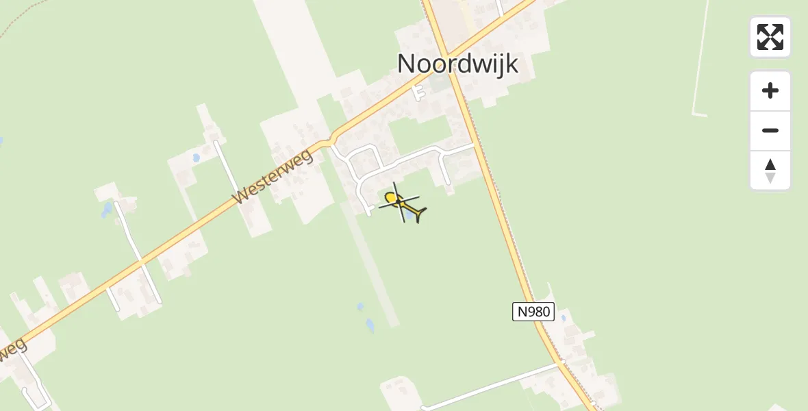 Routekaart van de vlucht: Lifeliner 4 naar Noordwijk
