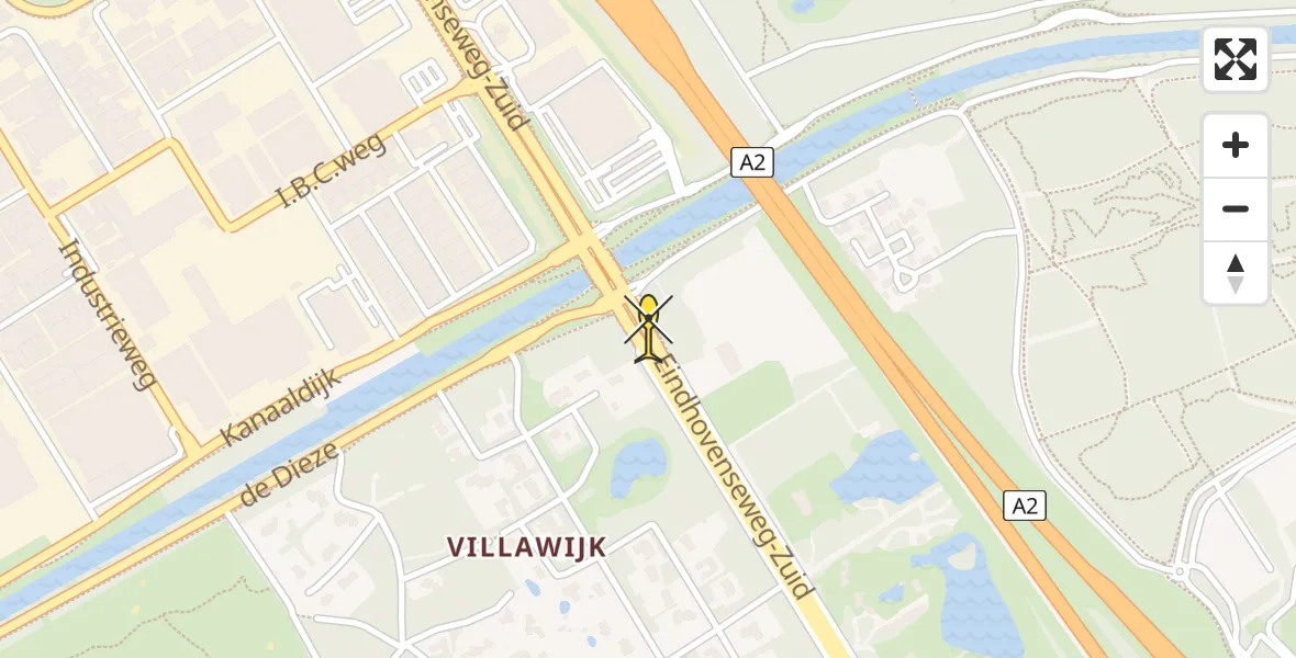 Routekaart van de vlucht: Lifeliner 3 naar Best