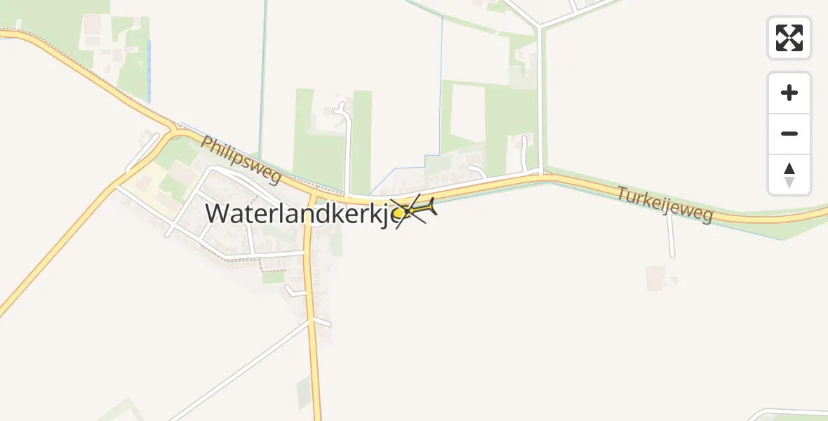 Routekaart van de vlucht: Lifeliner 2 naar Waterlandkerkje