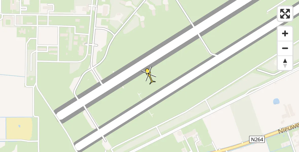 Routekaart van de vlucht: Lifeliner 2 naar Vliegbasis Volkel