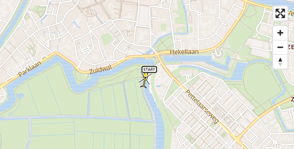 Routekaart van de vlucht: Lifeliner 3 naar 's-Hertogenbosch, Sterrebosweg