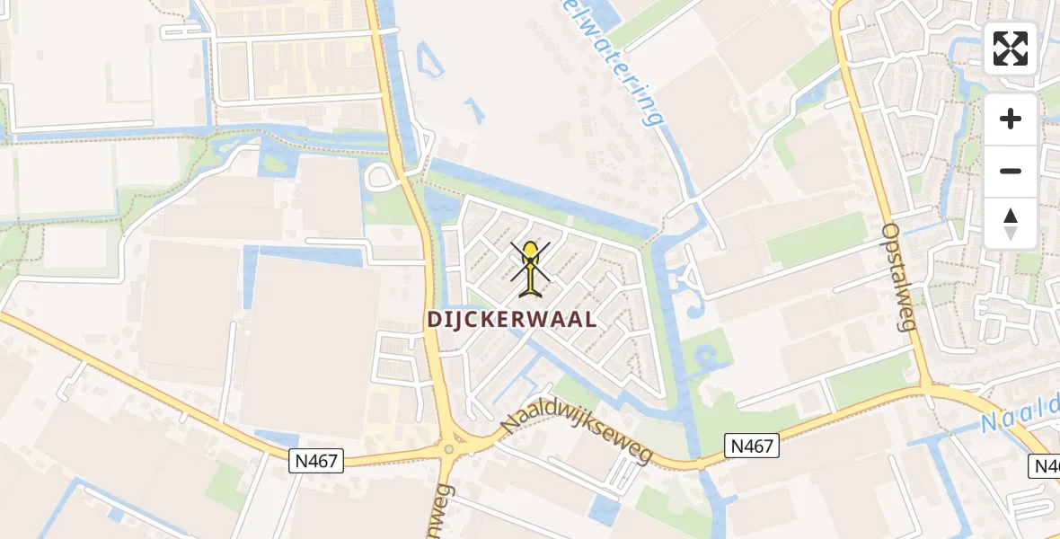 Routekaart van de vlucht: Lifeliner 2 naar 's-Gravenzande