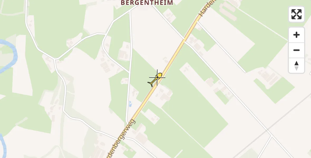 Routekaart van de vlucht: Lifeliner 4 naar Bergentheim