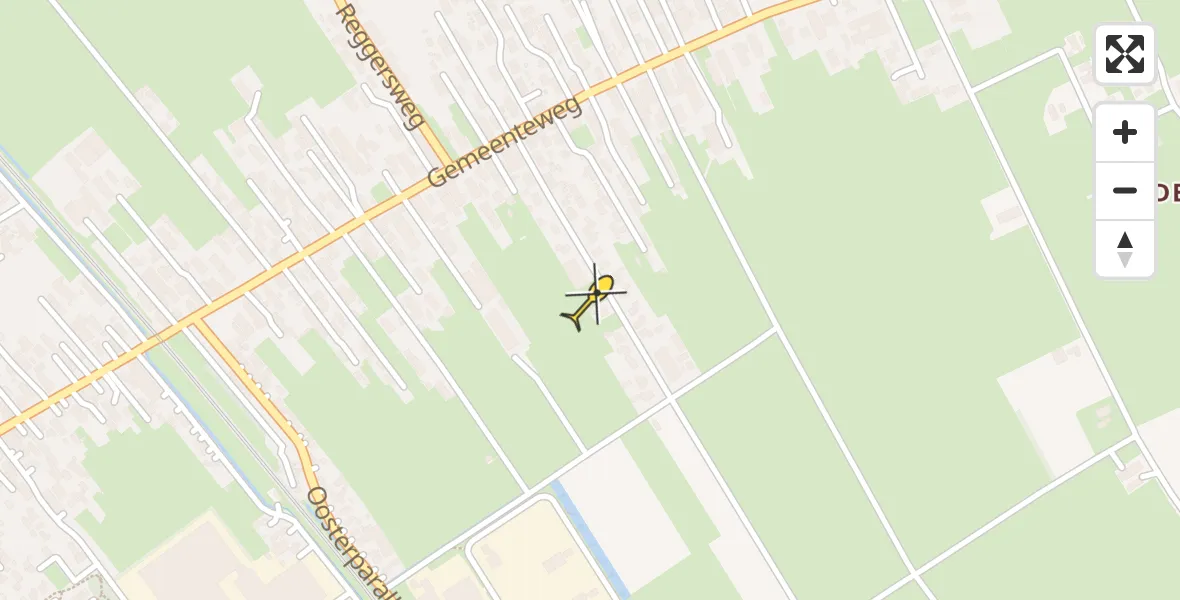 Routekaart van de vlucht: Lifeliner 3 naar Staphorst