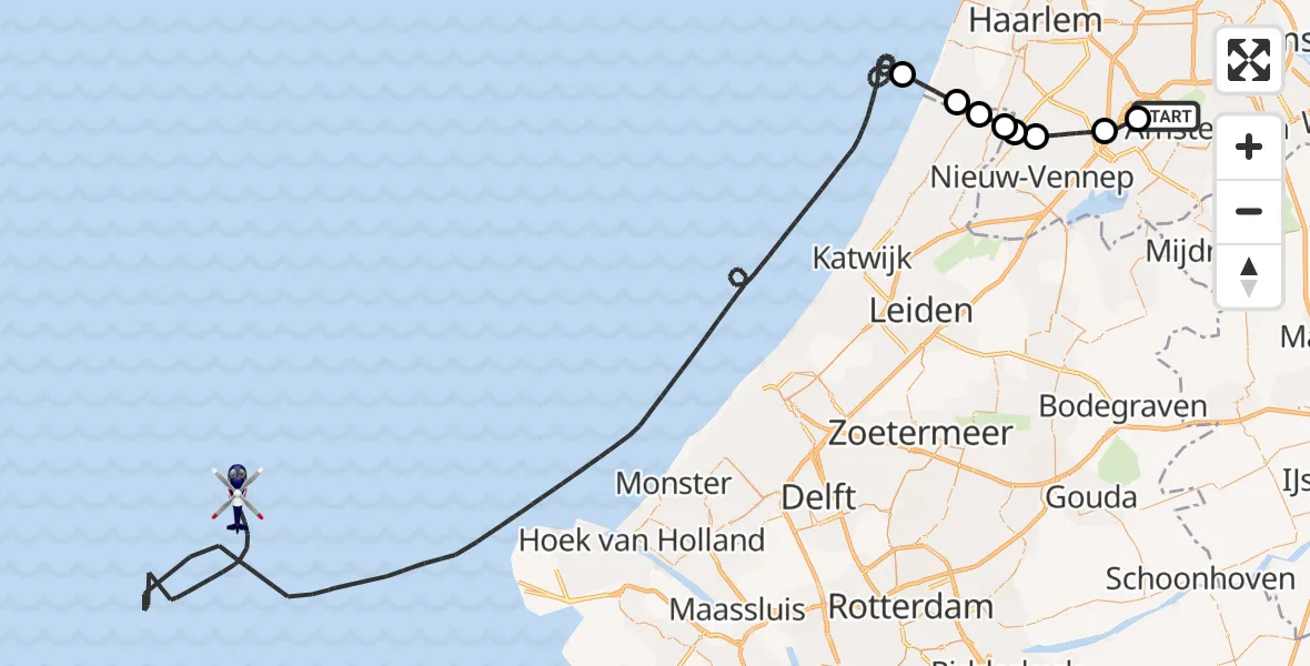 Vluchtroute Politiehelikopter Schiphol - , 11 juli 2025, 10:24