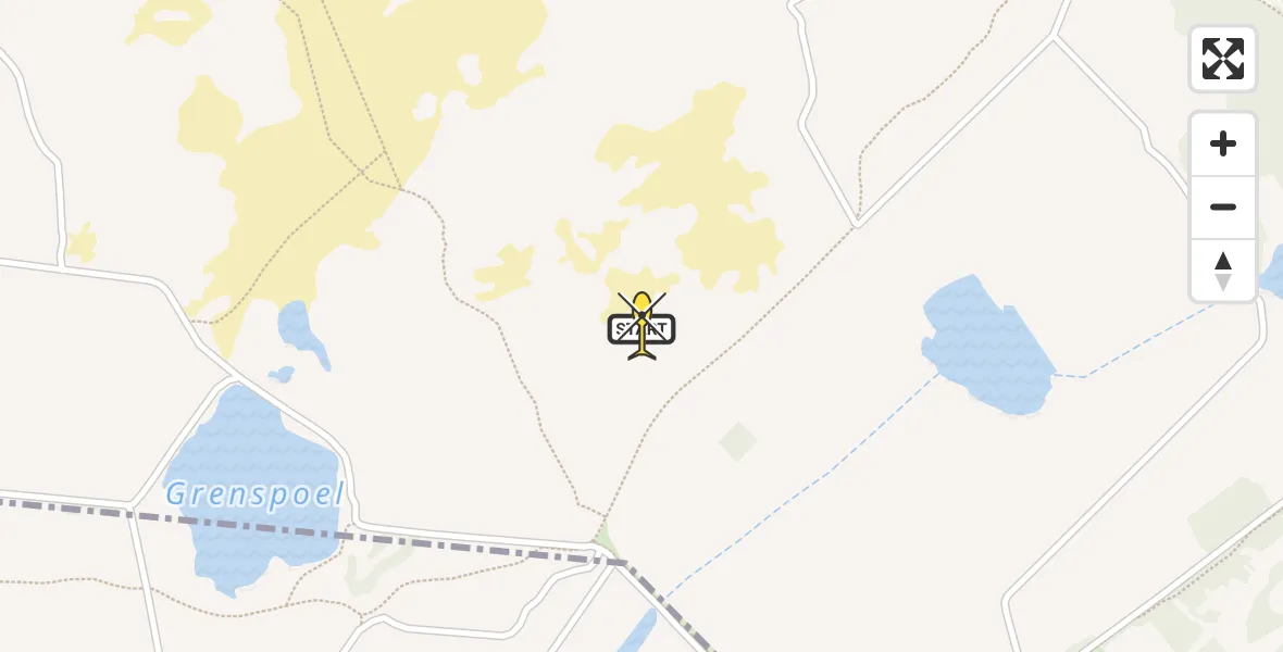 Routekaart van de vlucht: Lifeliner 4 naar Appelscha, De Stoevert