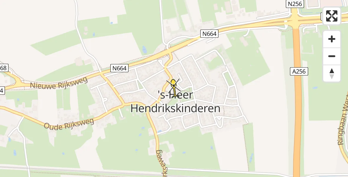 Routekaart van de vlucht: Lifeliner 2 naar 's-Heer Hendrikskinderen