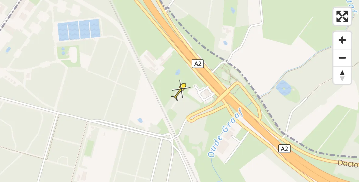 Routekaart van de vlucht: Lifeliner 3 naar Weert