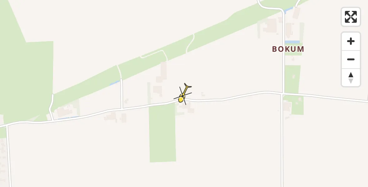 Routekaart van de vlucht: Lifeliner 4 naar Kloosterburen