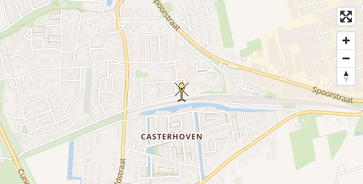 Routekaart van de vlucht: Lifeliner 2 naar Kesteren