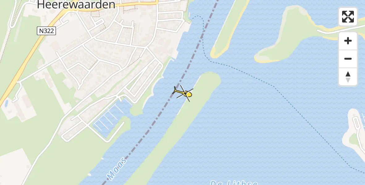 Routekaart van de vlucht: Lifeliner 3 naar Lith