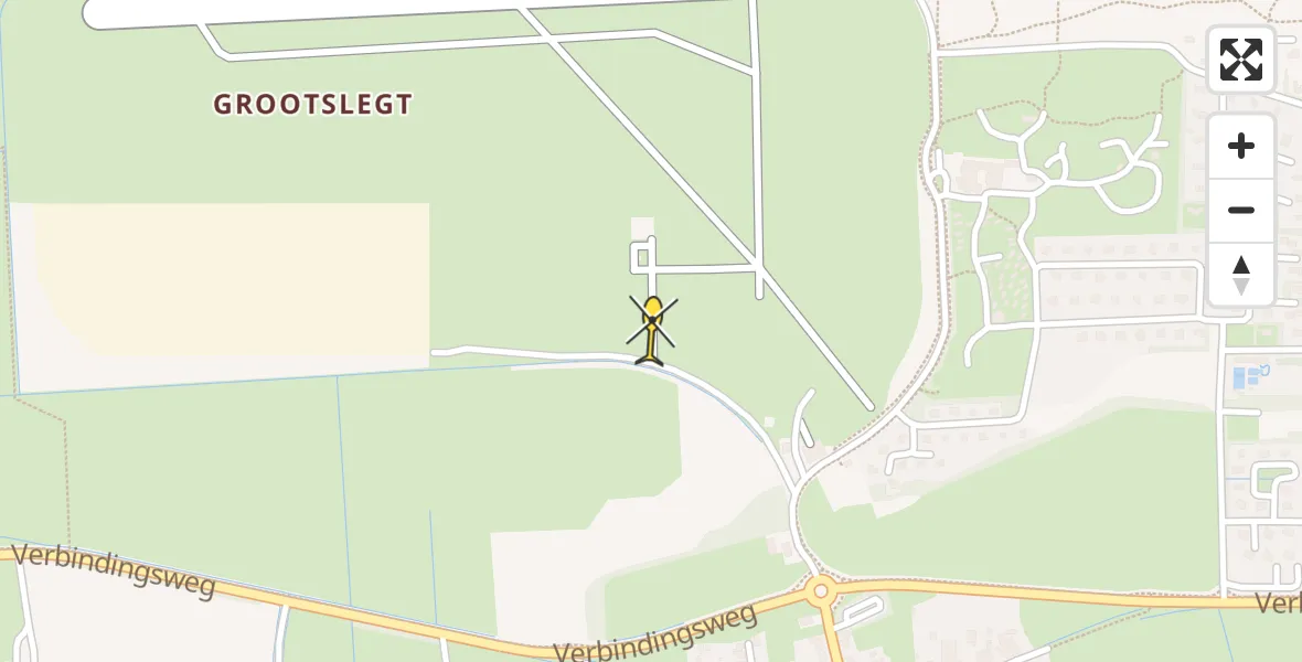 Routekaart van de vlucht: Ambulancehelikopter naar Ameland Airport Ballum