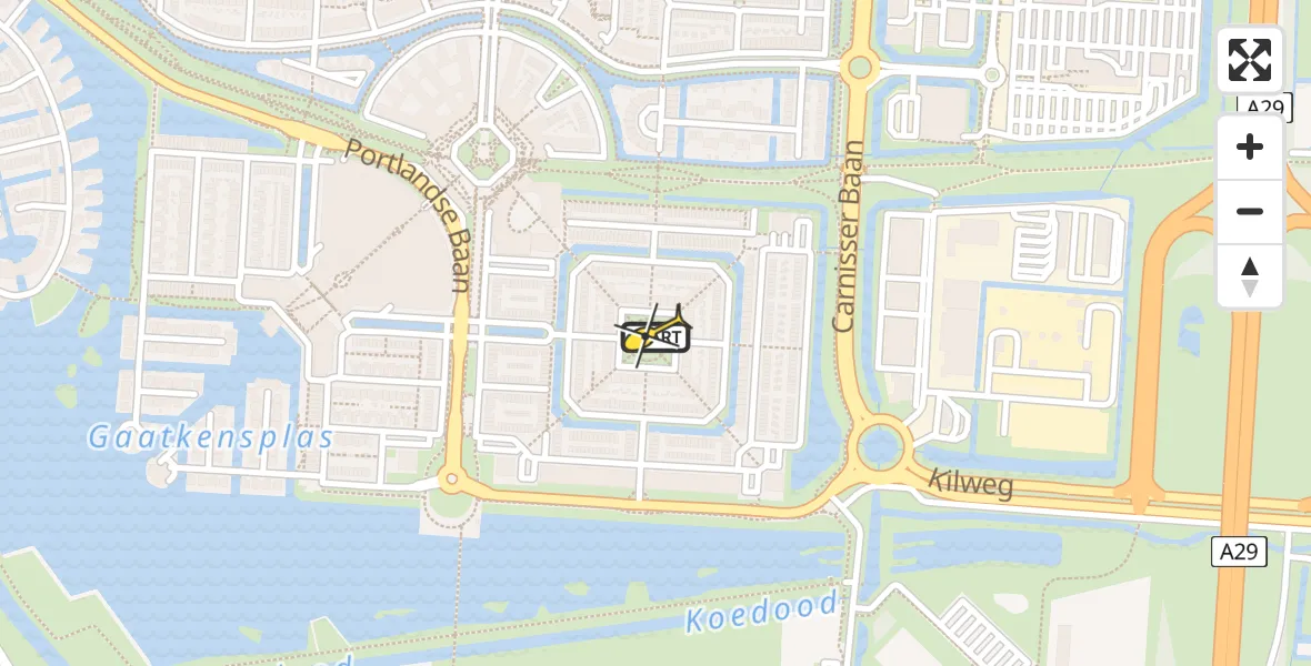 Routekaart van de vlucht: Lifeliner 2 naar Barendrecht, Kreeftwater