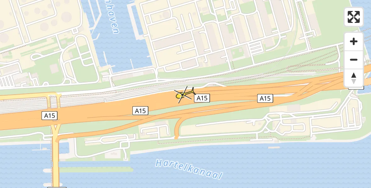 Routekaart van de vlucht: Lifeliner 2 naar Botlek