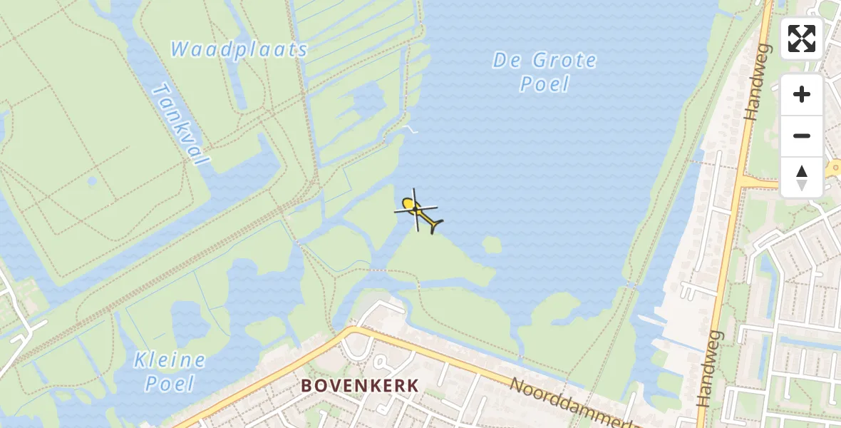 Routekaart van de vlucht: Politiehelikopter naar Amstelveen
