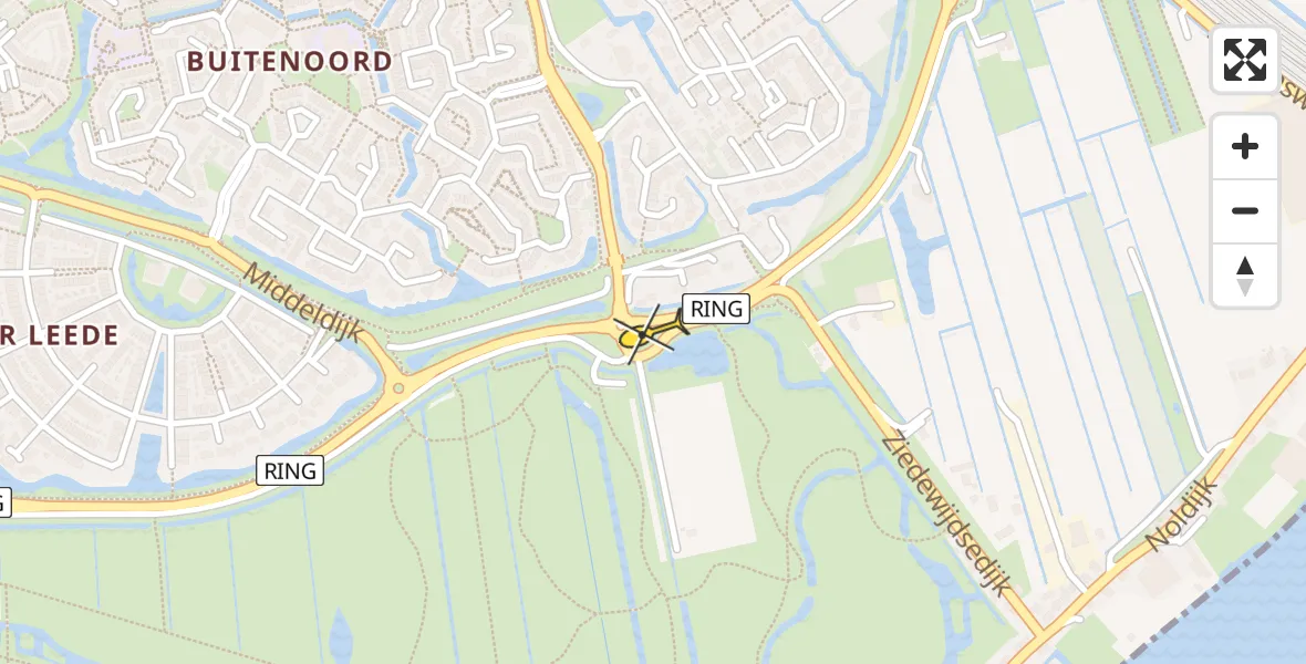 Routekaart van de vlucht: Lifeliner 2 naar Barendrecht