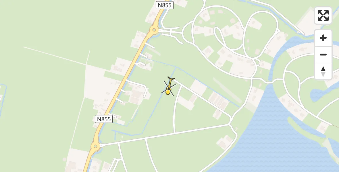 Routekaart van de vlucht: Lifeliner 4 naar Steenwijk