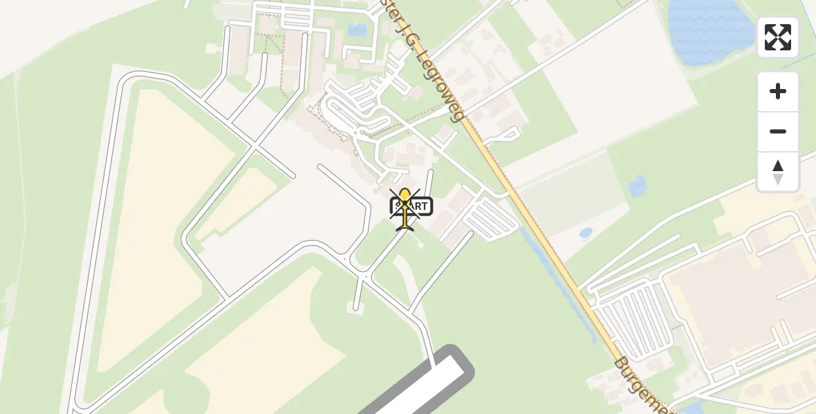 Routekaart van de vlucht: Lifeliner 4 naar Groningen Airport Eelde, Machlaan