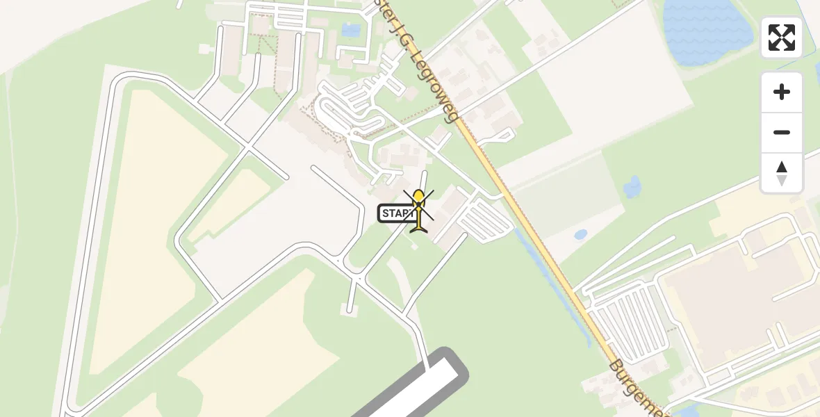 Routekaart van de vlucht: Lifeliner 4 naar Groningen Airport Eelde, Machlaan