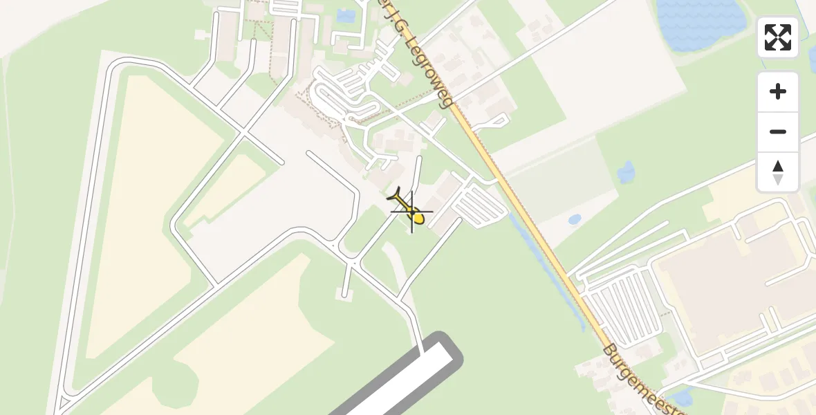 Routekaart van de vlucht: Ambulanceheli naar Groningen Airport Eelde