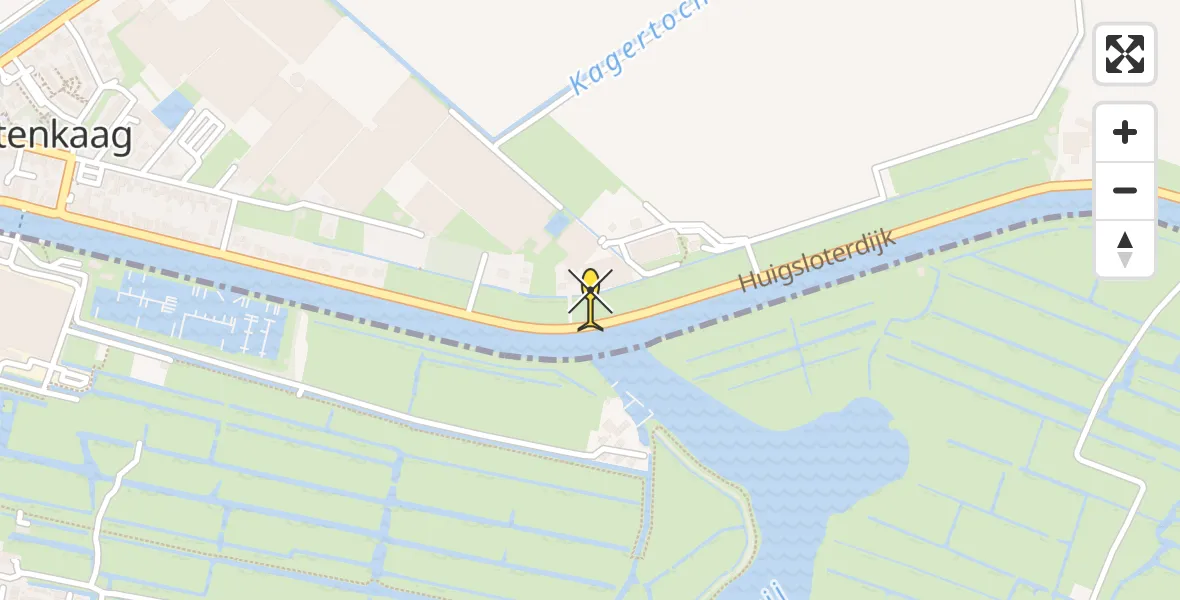 Routekaart van de vlucht: Lifeliner 2 naar Buitenkaag
