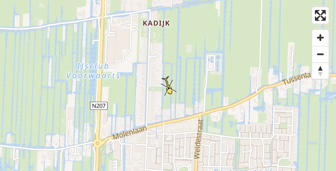 Routekaart van de vlucht: Lifeliner 2 naar Bergambacht