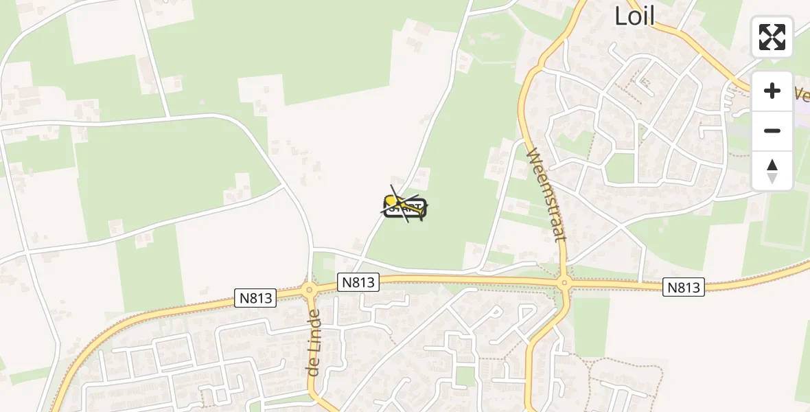 Routekaart van de vlucht: Lifeliner 3 naar Didam, Steenakker