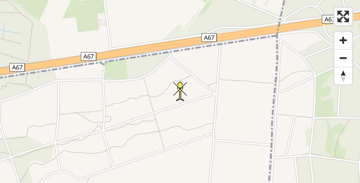 Routekaart van de vlucht: Lifeliner 3 naar Heeze