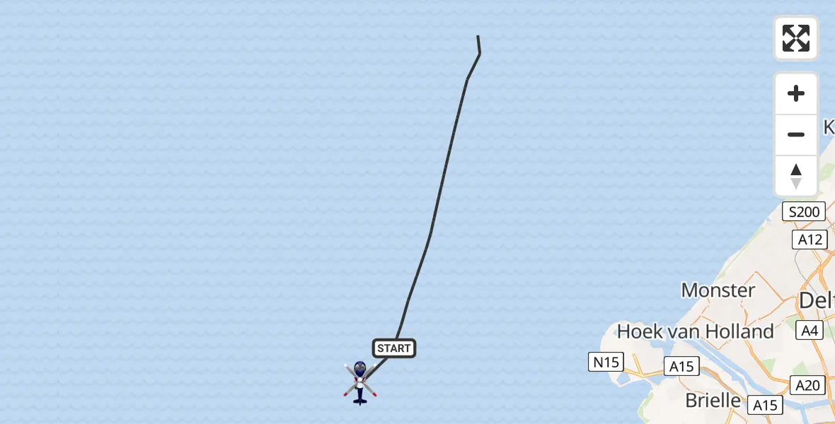 Vluchtroute Politiehelikopter  - , 18 juli 2025, 14:29