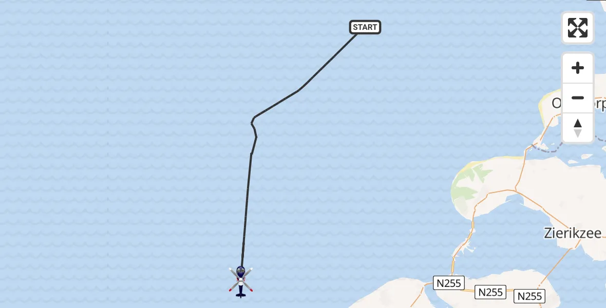 Vluchtroute Politiehelikopter  - , 18 juli 2025, 14:45