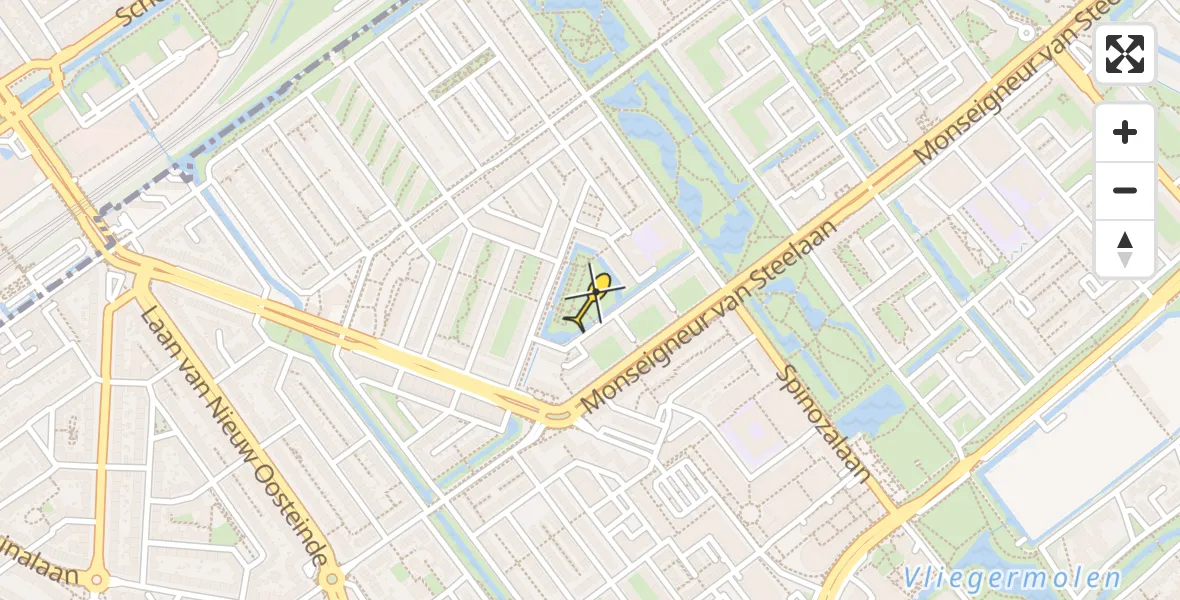 Routekaart van de vlucht: Lifeliner 2 naar Voorburg