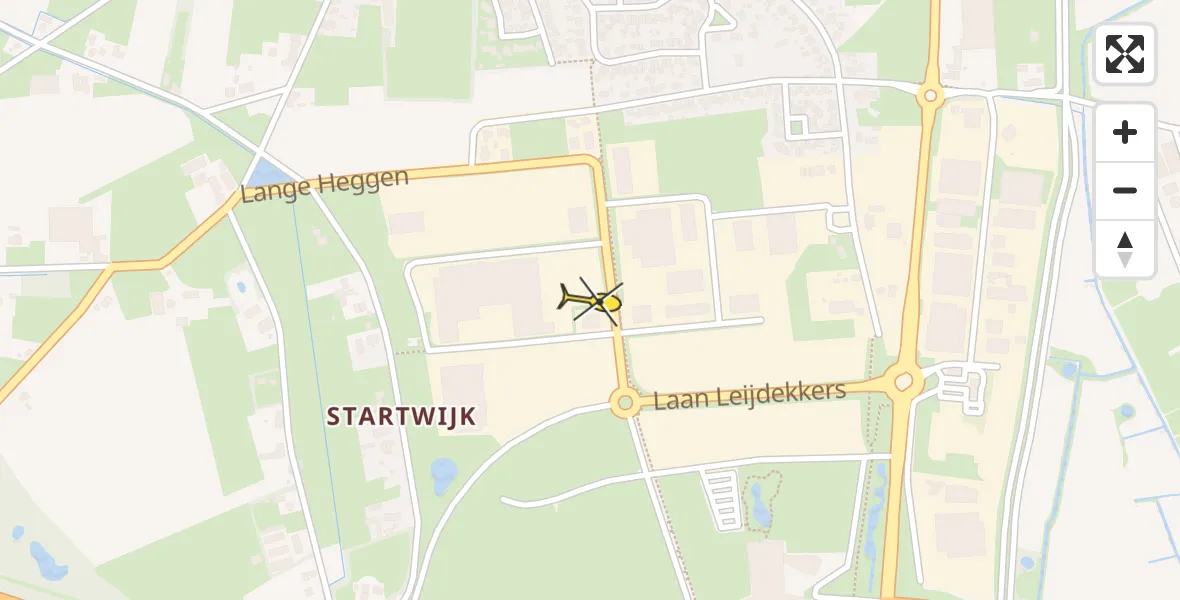 Routekaart van de vlucht: Lifeliner 3 naar Beugen